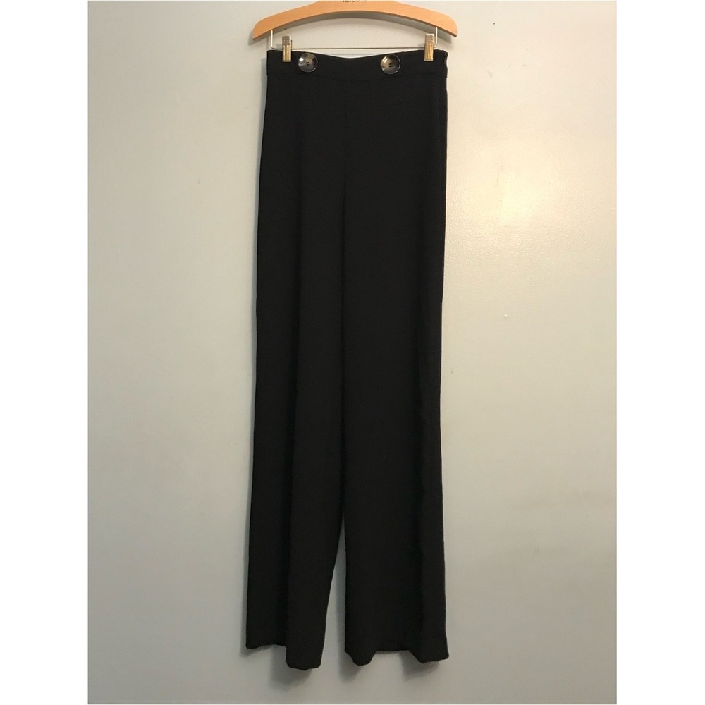 Zara Women's Wide Leg Pants in Black